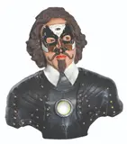 Jason Montinola, Bust of Masked Man, resin