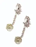 Diamond Earrings, Untitled, 14k white gold