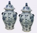 Two Temple Jars, Untitled, porcelain