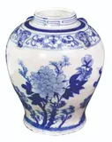 Untitled by Blue and White Jar Qing Dynasty, porcelain, sold Mar 2020