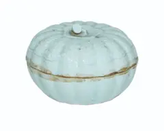 Untitled by Pumpkin-Shaped Powder Container with Lid Sung Dyna, porcelain, sold Mar 2020
