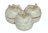 Plum-Shaped Celadon Container, Untitled, porcelain