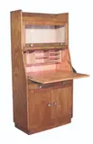Untitled by Mid-Century Modern Secretary ca. 1960, Luzon narra, sanded 5 times, lightly stained on exterior, bleached on interior, beeswax as final finish, sold Mar 2020