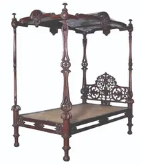 An Ah-Tay Bed Last Quarter of the 19th Century, Untitled, narra and solihiya