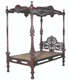 Untitled by An Ah-Tay Bed Last Quarter of the 19th Century, narra and solihiya, sold Mar 2020