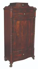 A Burl Cabinet, Untitled, book-matched hardwood