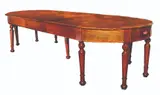 Untitled by A Turn-of-the-Century Sectional Table ca. 1900, narra, sold Mar 2020