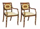 A Pair Chairs, Untitled, narra and rattan