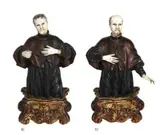 Hispano-Philippine or Indo-Portuguese by A Pair of Ivory San Francisco Javier and San Ignac, 18th Century wood, ivory heads and hands, sold Mar 2020