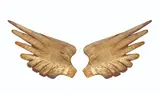 Ivory Wings for an Angel, Hispano-Philippine, ivory with gold leaf