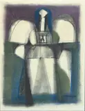 Woman by Mauro Malang Santos, pastel on paper, sold Jan 2020