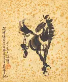 Xu Beihong, Horse, chinese calligraphy