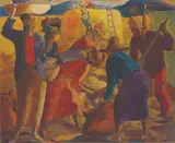 Manuel Unidad, Harvest, pastel on paper