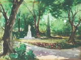Florencio, Park, watercolor
