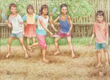 Rico Doronio, Tumbang Preso, oil on canvas