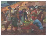 Miguel Galvez, Market Scene