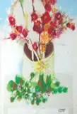 Still Life (Flowers) by Mauro Malang Santos, gouache on paper, sold Jan 2020
