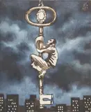 Mark Justiniani, Key, oil on canvas