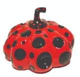 Yayoi Kusama, Red and Black Pumpkin