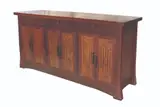 Benji Reyes b. 1958, Piyesta (Credenza - Buffet Table), 1 piece solid top dao door panels: ipil handles: kamagong drawers: dao face: saplungan shelf: ipil