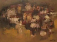 Untitled by Paco Gorospe, oil on canvas, sold Oct 2019