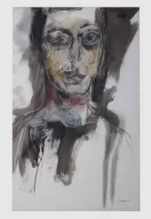 Untitled by Carlo Saavedra, Mixed media on paper, sold Jul 2019