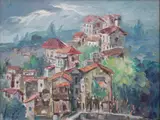 Tomas T. Bernardo, “Rocca Di Papa”, Oil on canvas
