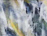 Rico Lascano, “Satorini In Blue”, Acrylic on canvas