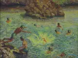 Gamaliel Subang, Untitled, oil on canvas