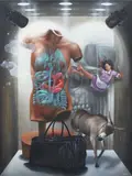 Demetrio Dela Cruz, The Mule, oil on canvas