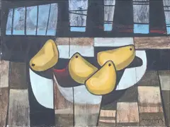Harvest by Paco Gorospe, oil on canvas, sold Jul 2019