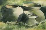 Bert Olague, Untitled, watercolor on paper
