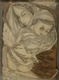 Jeff Dizon, Mother and Child #1, oil on canvas