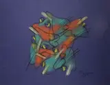 Romulo Olazo, Kasoy, pastel on paper