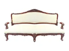 Rococo Settee, Untitled, hardwood