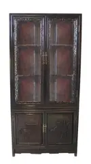 Oriental display cabinet, Untitled, possibly rosewood