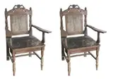 Untitled by Pair of Narra accent chairs, sold Apr 2019