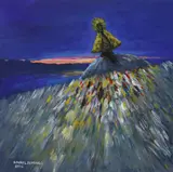 Ronnel Domingo, Ina ng Penafrancia, acrylic on canvas