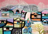 Untitled by Manuel Baldemor, mixed media, sold Jan 2019