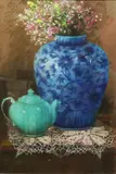 Raul Patindol l, Still Life, pastel on paper