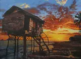 Rigo Bastasa, Scenery of Life, oil on canvas