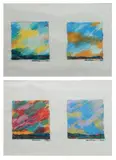 Untitled by Ibarra dela Rosa Untitled 1 & 2, pen and ink and pastel on paper, sold Jan 2019