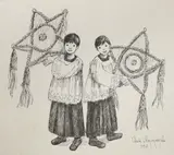 Christmas Card by Anita Magsaysay-Ho, print, sold Jan 2019