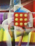 Dani Sibayan, Untitled, acrylic on board