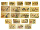 Late Qing dynasty to Early Republican period by A Set of Miniature Chinese Prints, Woodblock print on rice paper, sold Oct 2018
