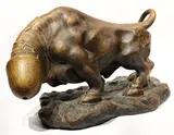 Merlito Gepte, Titibull 2016, cold cast marble bronze