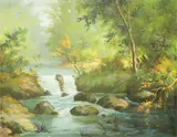 J.D. Castro, Landscape, oil on canvas