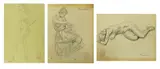 Vicente Manansala, a.) Sketch 1 b.) Sketch 2 c.) Sketch 3