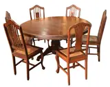 Round Dining Table with 6 Chairs, Untitled