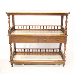 Serving Table, Untitled, Narra and Marble